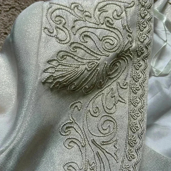 Vintage Marie t Claire formal dress size 4 with matching jacket embroidered - Picture 4 of 9